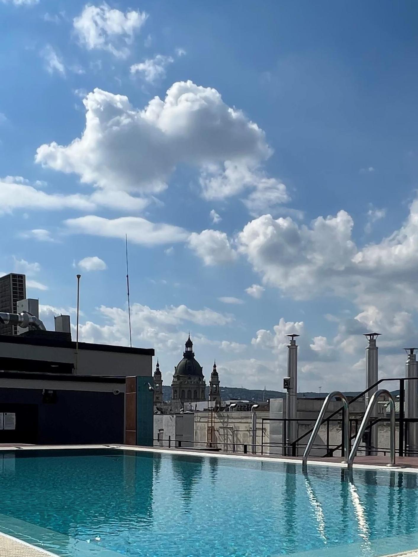 Luxe Central Studio With Pool, Parking & Ac Budapeşte Dış mekan fotoğraf